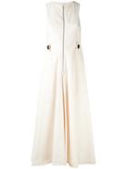 Lemaire Belted Detail Zipped Dress - Nude & Neutrals