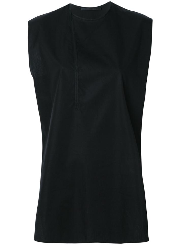 Haider Ackermann Front Slit Vest - Black