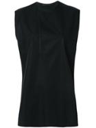 Haider Ackermann Front Slit Vest - Black