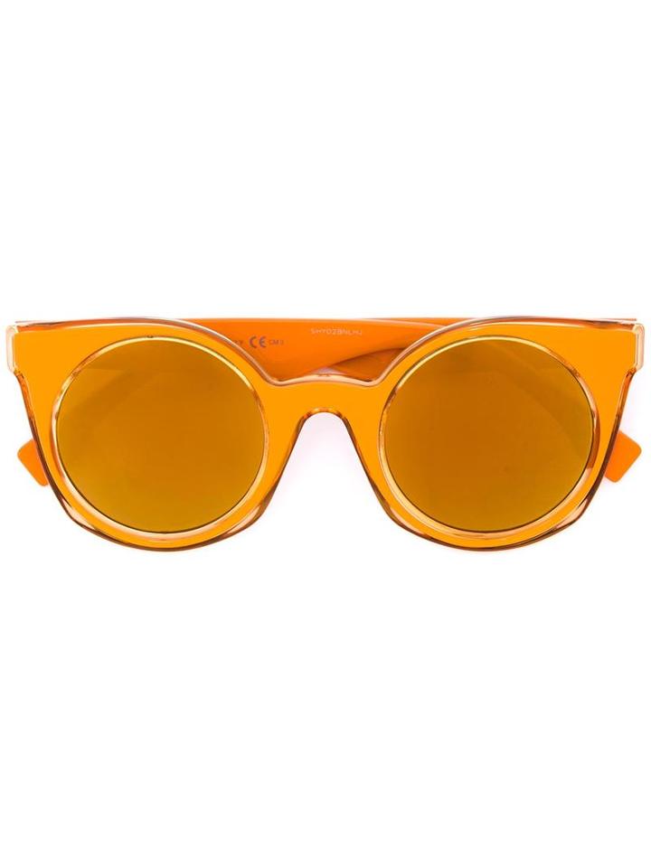 Fendi Eyewear - Be You Sunglasses - Unisex - Acetate - One Size, Yellow/orange, Acetate