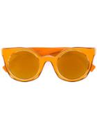Fendi Eyewear - Be You Sunglasses - Unisex - Acetate - One Size, Yellow/orange, Acetate