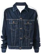 Off-white Stripe Detail Denim Jacket - Blue