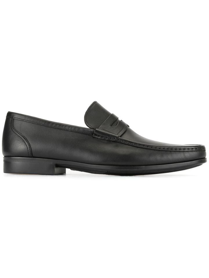 Magnanni Classic Flat Loafers - Black