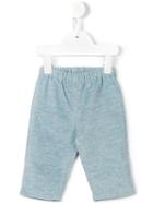 Cashmirino - Ribbed Trousers - Kids - Cotton/spandex/elastane/cashmere - 12 Mth, Blue