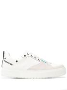 Diesel Lace-up Panelled Sneakers - White