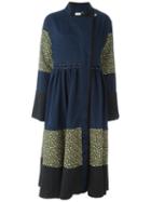 Visvim Kham Robe Coat (satin), Women's, Size: 2, Blue, Cotton/wool