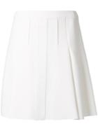 Giambattista Valli A-line Skirt, Women's, Size: 42, White, Cotton/nylon/viscose
