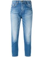 Jil Sander Faded Cropped Skinny Jeans - Blue