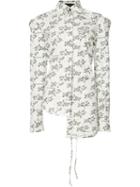 Area Di Barbara Bologna - 'burn' Shirt - Women - Cotton - 40, White, Cotton