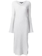 Derek Lam Long Knitted Dress, Women's, Size: Xs, Grey, Cashmere