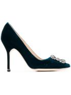 Manolo Blahnik Hangisi 105 Pumps - Blue