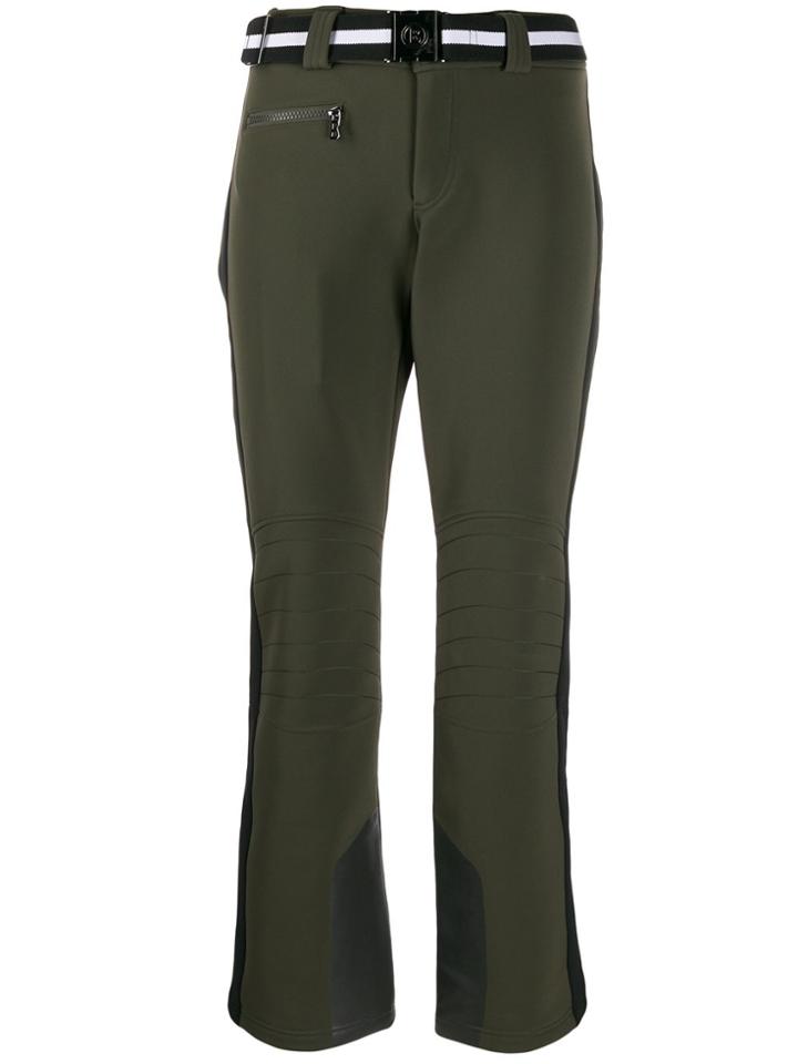 Bogner Stripe Straight-leg Trousers - Green