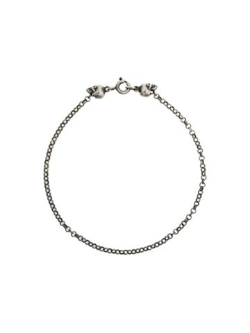 Ugo Cacciatori Tiny Jail And Skulls Bracelet - Metallic