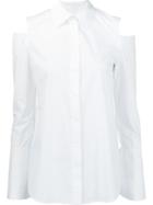 Derek Lam Cut-out Shoulders Shirt, Women's, Size: 44, White, Cotton/spandex/elastane