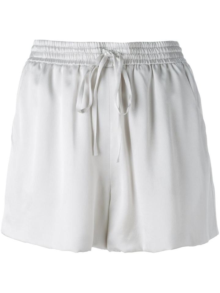 Chloé Satin Drawstring Shorts
