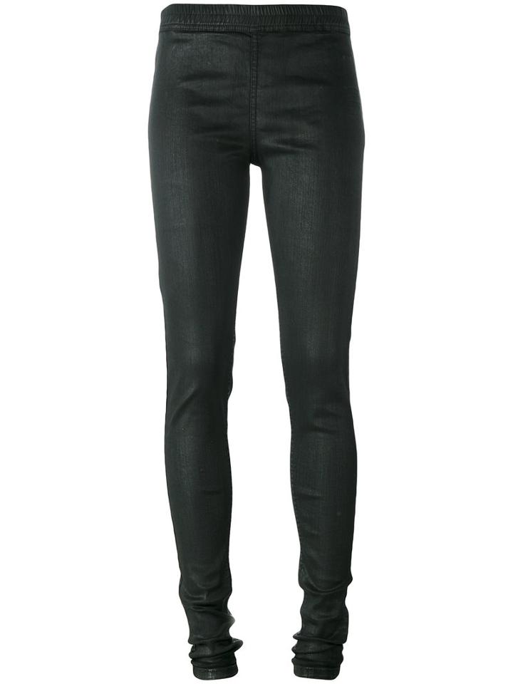 Rick Owens Drkshdw Simple Leggings, Women's, Size: Large, Black, Cotton/polybutylene Terephthalate (pbt)/spandex/elastane