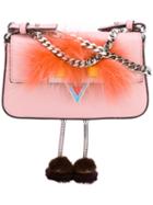 Fendi - Micro Baguette Crossbody Bag - Women - Calf Leather/suede - One Size, Pink/purple, Calf Leather/suede