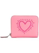 Coach Coach X Keith Haring Small Zip Around Wallet - Pink & Purple