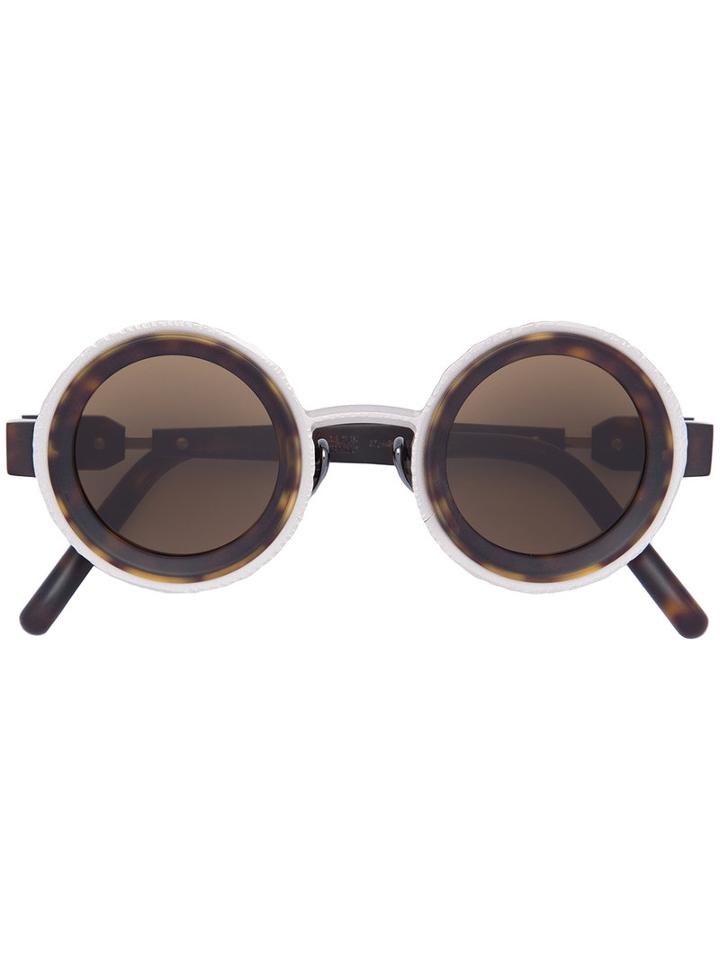 Kuboraum - Round Sunglasses - Unisex - Acetate/bronze - One Size, Brown, Acetate/bronze