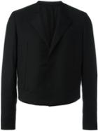 Lanvin Cropped Blazer, Men's, Size: 50, Black, Cupro/wool
