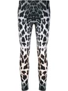 R13 Leopard Print Leggings - Black
