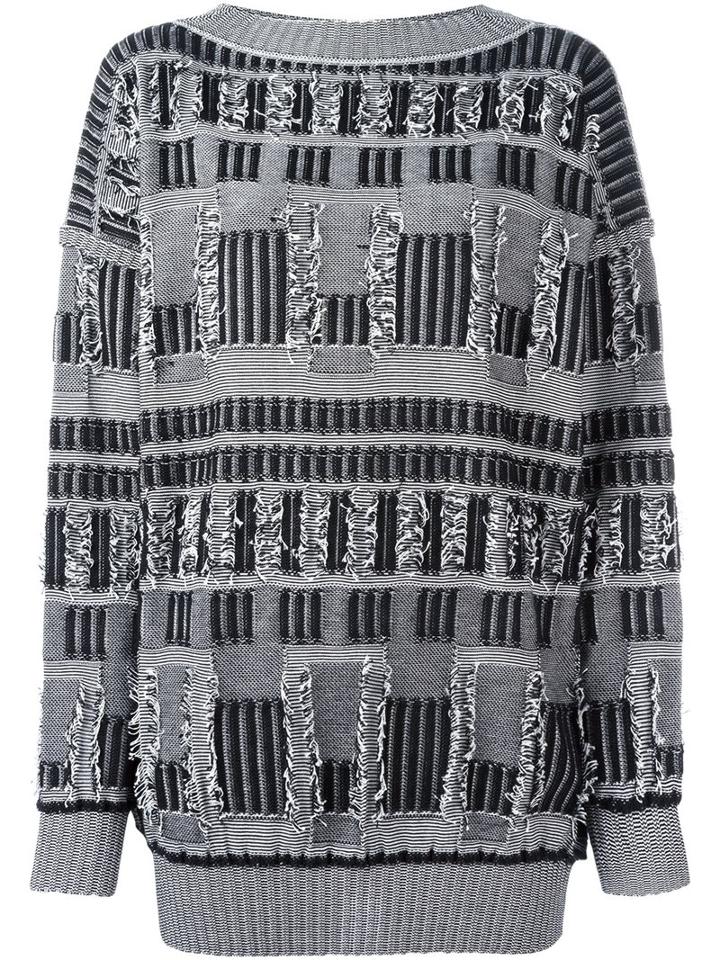 Loewe Oversized Jumper, Women's, Size: Medium, Black, Cotton/nylon