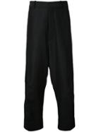 Forme D'expression - Tailored Baggy Pants - Men - Cotton/linen/flax/mohair - 46, Black, Cotton/linen/flax/mohair