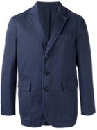 Doppiaa Casual Blazer, Men's, Size: 50, Blue, Cotton