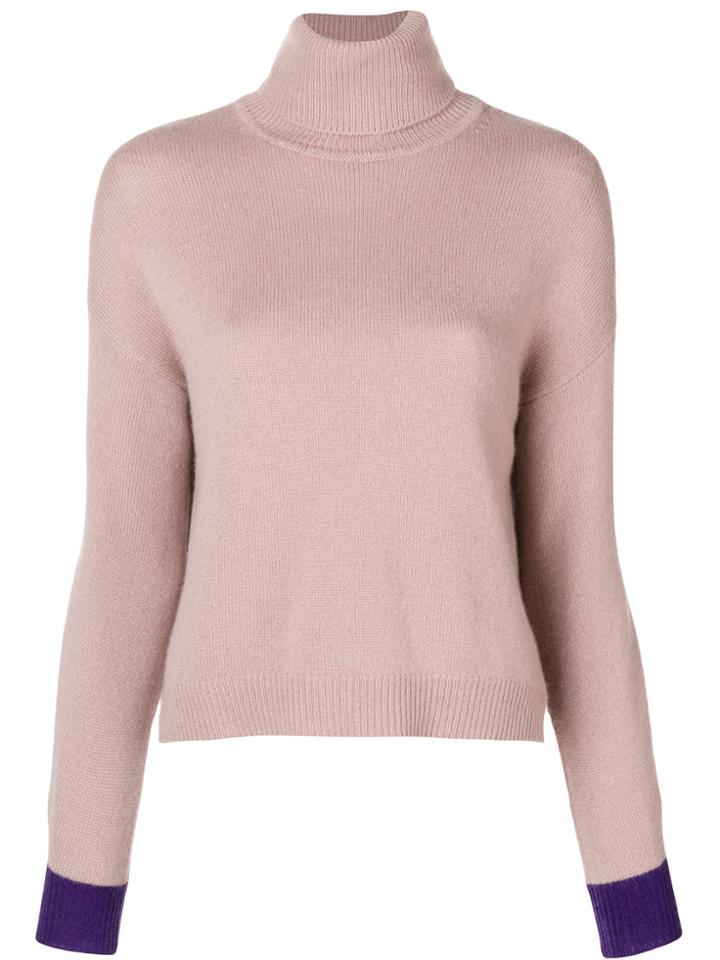 Pinko Roll Neck Jumper - Nude & Neutrals