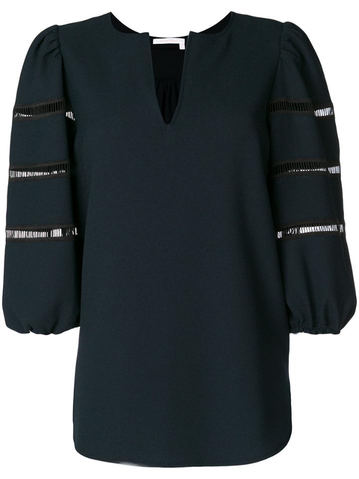 See By Chloé Cutout-detail Blouse - Black