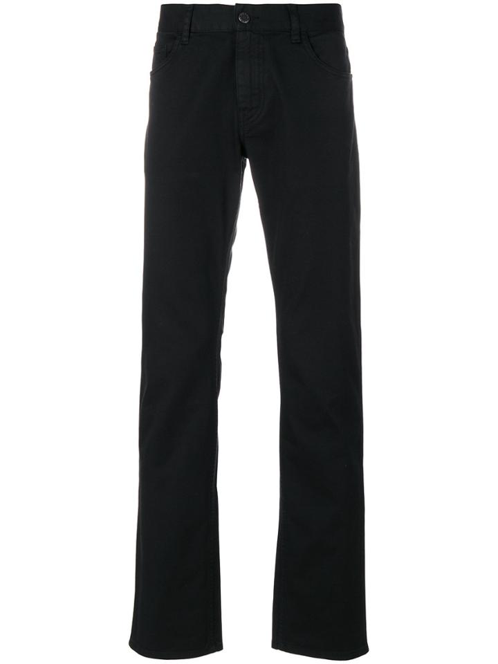 Prada Five Pocket Bootcut Jeans - Black