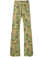 Walter Van Beirendonck Leaf Print Trousers - Green