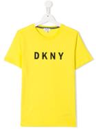 Dkny Kids Logo Patch T-shirt - Yellow