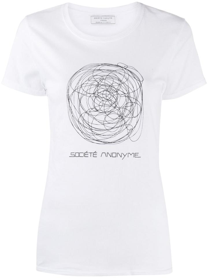 Société Anonyme Scribble Print T-shirt - White