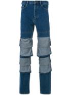 Y / Project Layered Effect Jeans - Blue