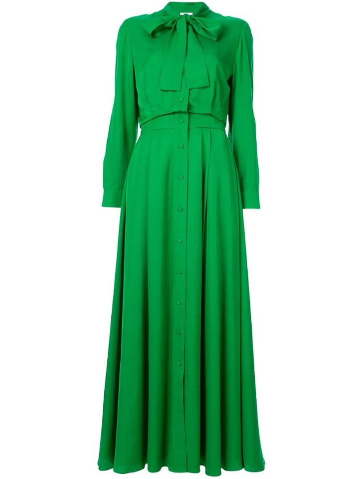 Layeur Long-sleeve Maxi Dress - Green