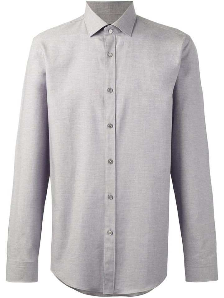 Boss Hugo Boss Classic Shirt, Men's, Size: 42, Grey, Cotton