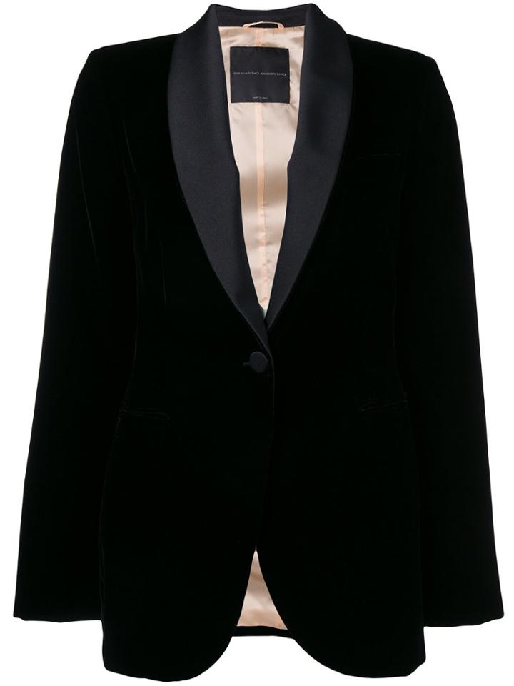 Ermanno Scervino Velvet Blazer - Black