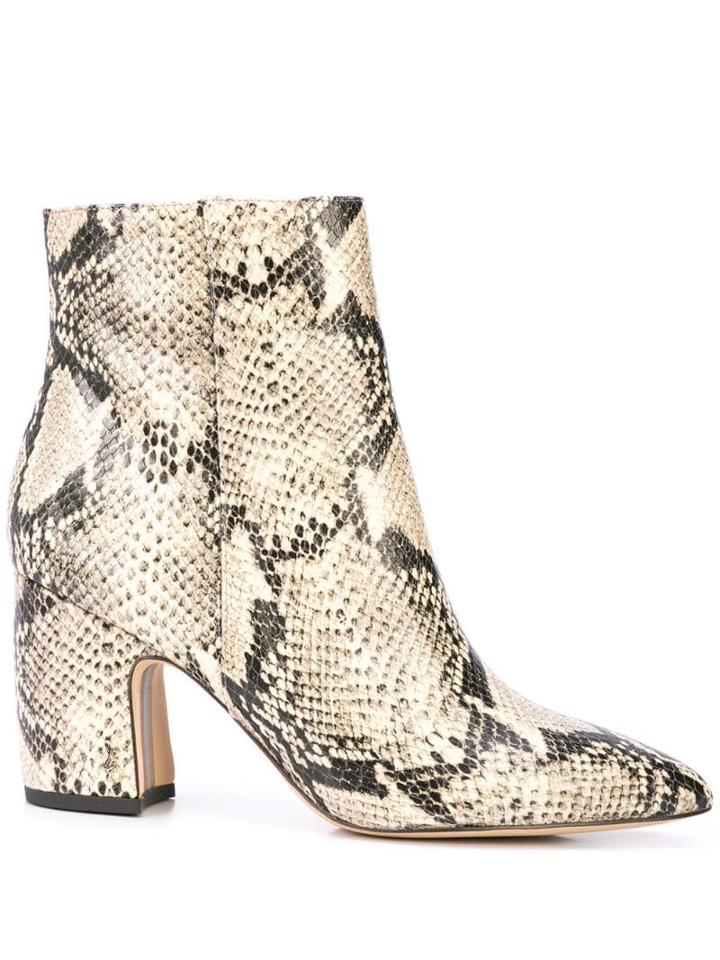 Sam Edelman Hilty Snakeskin-effect Boots - Neutrals