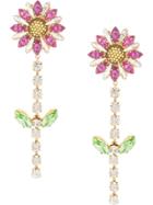 Shourouk Flower Drop Earrings - Multicolour
