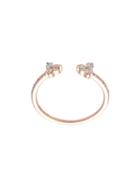Ef Collection Open Diamond Trio Ring, Women's, Size: 6, Metallic