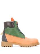 Buscemi Colour Block Boots - Brown