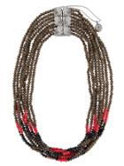 Camila Klein Embellished Necklace - Metallic