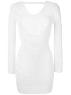 La Perla Embroidered Dress, Women's, Size: Small, White, Polyester/viscose
