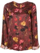 Mother Of Pearl Flared Sleeve Blouse