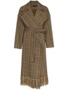 Low Classic Lc Chk Lng Coat Ls - Brown