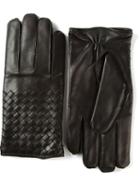 Bottega Veneta Intrecciato Gloves, Men's, Size: 9, Black, Lamb Skin