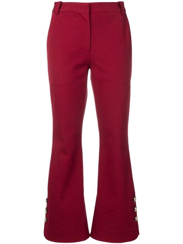 Derek Lam 10 Crosby Cropped Crosby Cotton Twill Flare Trousers With