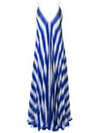 Maison Rabih Kayrouz Striped Maxi Slip Dress - Blue