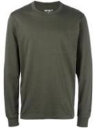 Carhartt Longsleeved T-shirt, Men's, Size: Small, Green, Cotton
